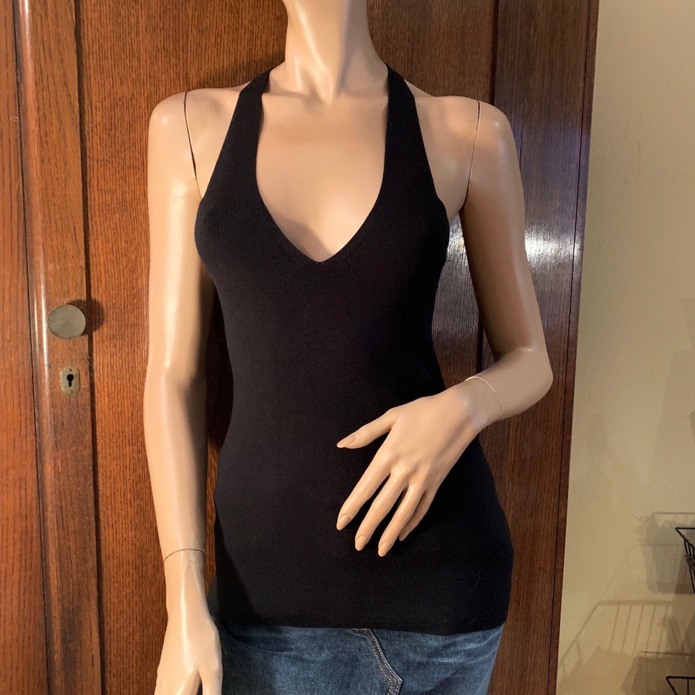 Banana Republic Black Stretch Knit Camisole tank